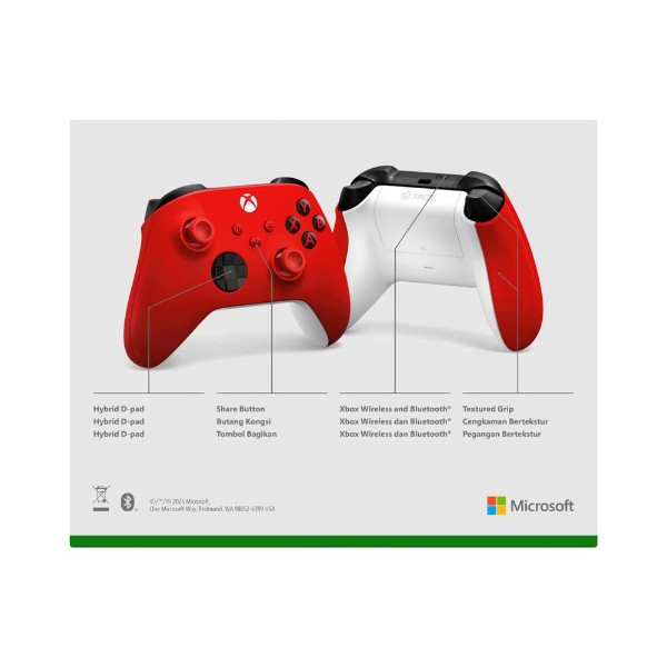 Xbox Wireless Controller Pulse Red - Packshot 5