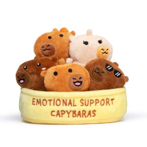 Emotional Support Capybaras Plush Set