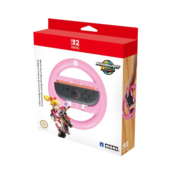 Hori - NSX-052U Mario Kart Racing Wheel Attachment - Peach