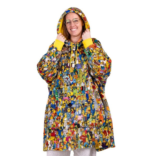 The Simpsons - Character All-Over-Print Oversized Blanket Hoodie - Packshot 4
