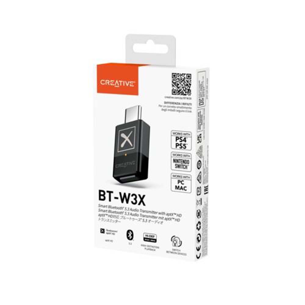 Creative BT-W3X USB Bluetooth Transmitter - Black - Packshot 2
