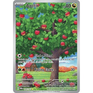 Pokemon - TCG - SV06: Twilight Masquerade - Applin Holofoil 185/167 - NM/M