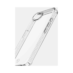 ITSKINS Spectrum Clear iPhone 16e Case Black 3M Drop Safe Anti Shock Recycled Air Pocket Corners
