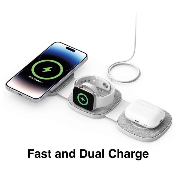 Laser 3-in-1 Travel Wireless Charging Pad for Apple - Packshot 5