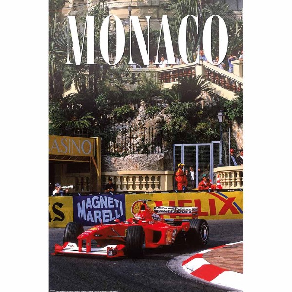Formula 1 – Monaco Ferrari (Slot #39) Poster - Toys and