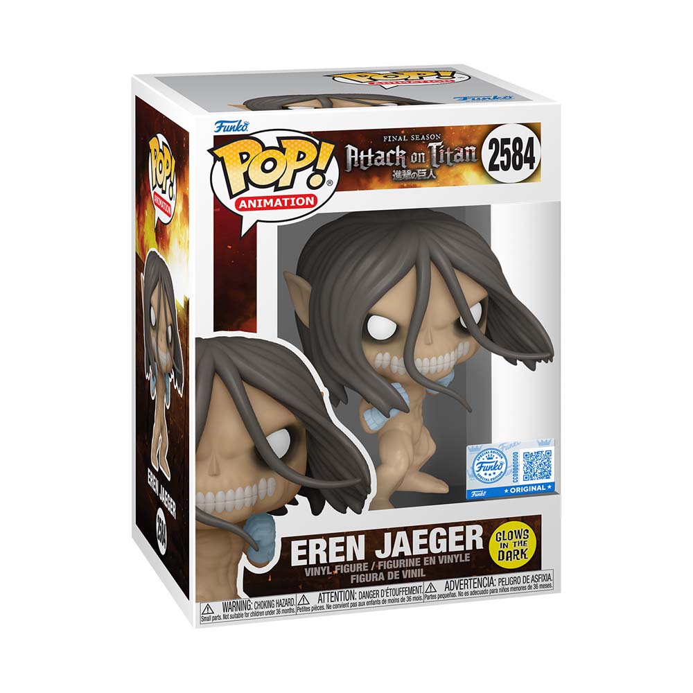Attack on Titan - Eren Jaeger (Attack Titan Form) Glow Pop! Vinyl Figure - Packshot 3