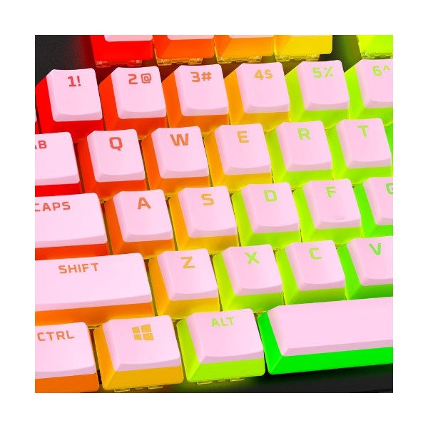 HyperX Pudding  Full Key Set Keycaps - Pink - Packshot 4