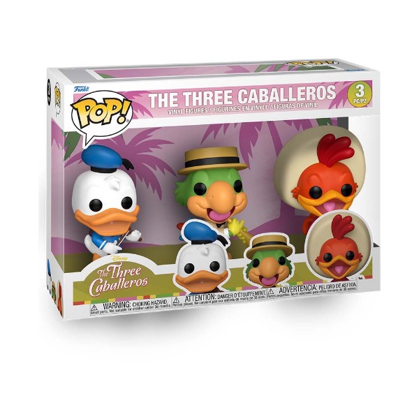 Disney - The Three Caballeros - Donald Duck, Jose Carioca & Panchito Pop! Vinyl Figure 3-Pack - Packshot 2