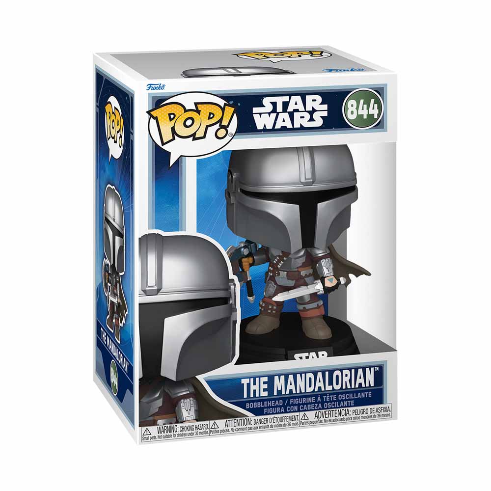 Star Wars – The Mandalorian & Grogu – The Mandalorian (Dual Wield) Pop! Vinyl Figure - Packshot 2
