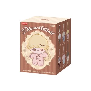 POP MART - DIMOO Crush on Coffee Series Soft-faced Plush Keyring Blind Box (Single Box)
