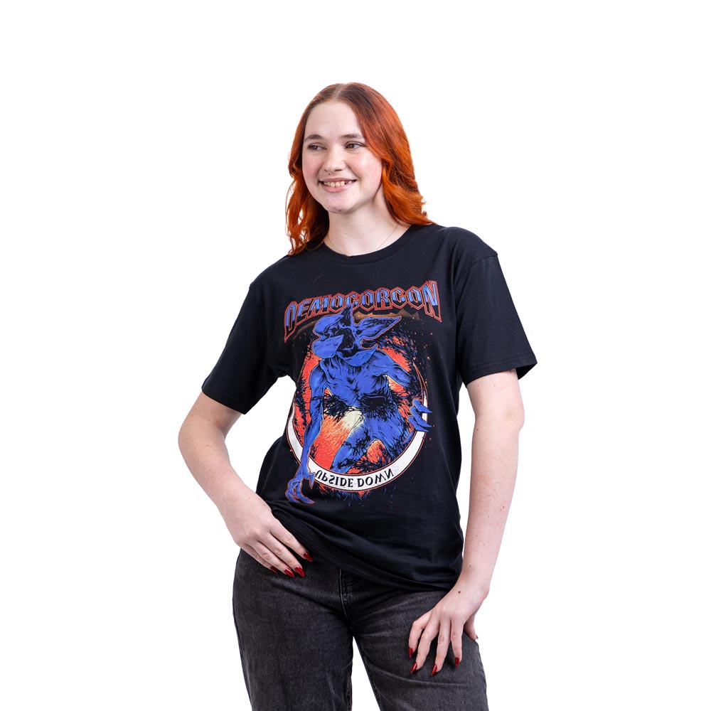 T-shirt Stranger Things Neon Demogorgon - Officiel Netflix, 100% Coton, Coupe Classique - Collection Série TV