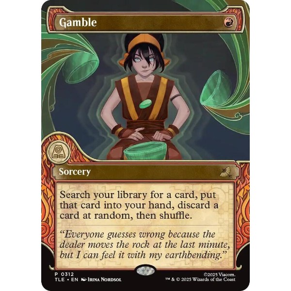 Magic: The Gathering - TCG - Avatar: The Last Airbender: Eternal-Legal - Gamble (Showcase) Normal 312 - NM/M - Packshot 1