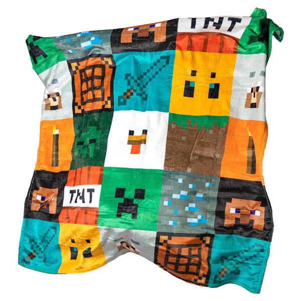 Minecraft Mobs Blanket ZiNG EB Games New Zealand