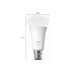 Philips - Hue White A67-B22 / BC 1600Lm Smart Bulb - Packshot 3