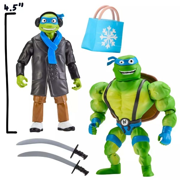 Teenage Mutant Ninja Turtles - Leo and Nardo Knockoff Knockout! Action Figure 2-Pack - Packshot 4