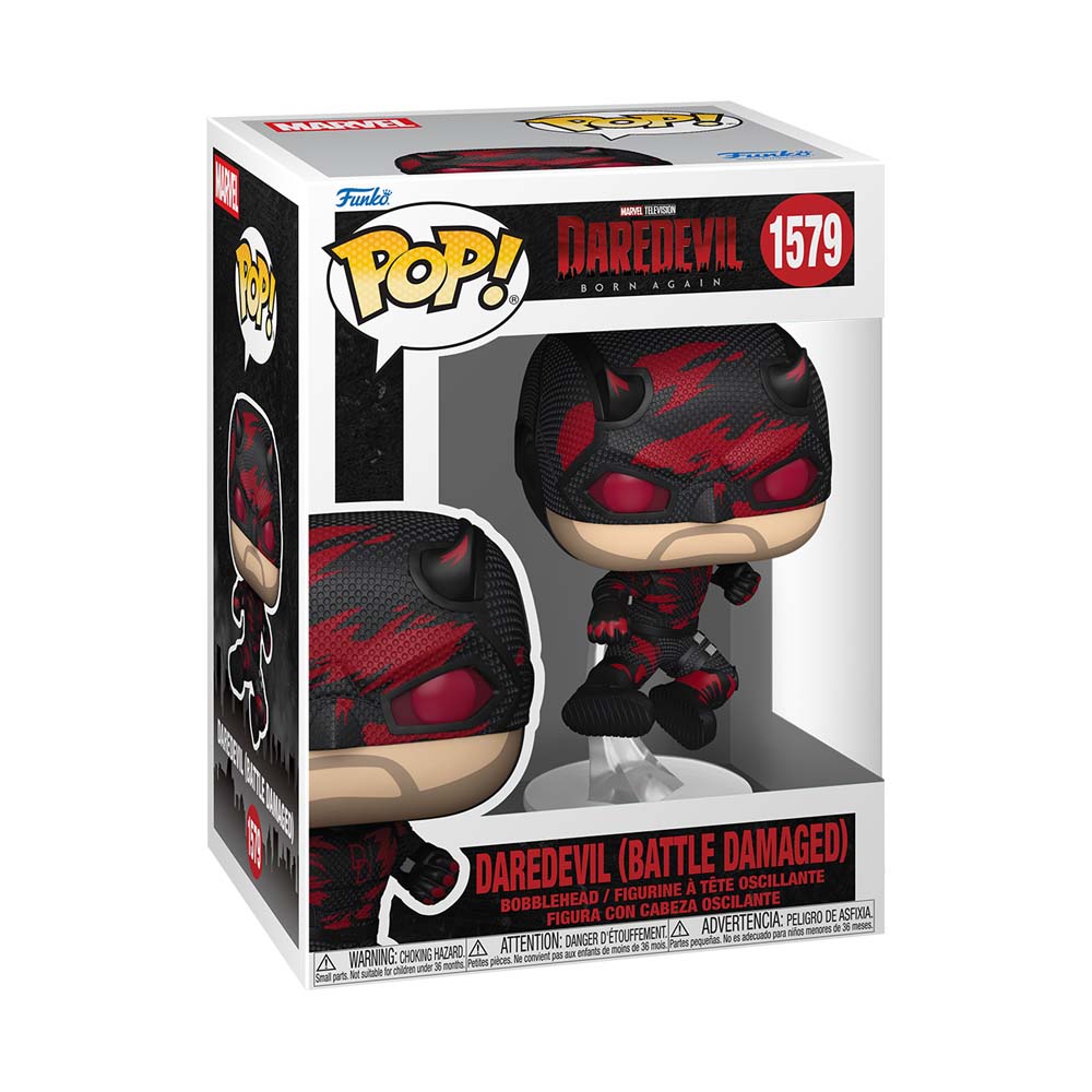 Marvel - Daredevil: Born Again - Daredevil (Battle Damaged) Pop! Vinyl Figure - Packshot 2