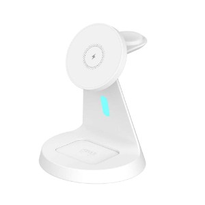 Laser - 3 in 1 Wireless Charging Stand - White