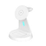 Laser - 3 in 1 Wireless Charging Stand - White - Packshot 1