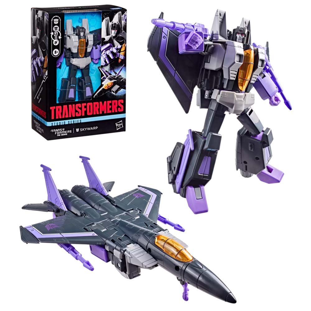 The Transformers: The Movie (1986) - Skywarp Studio Series Voyager Class 6.5" Action Figure - Packshot 4