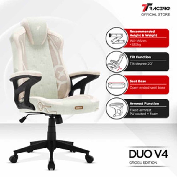 TTRacing Duo V4 Air Threads Fabric Gaming Chair - Grogu Edition - Packshot 6