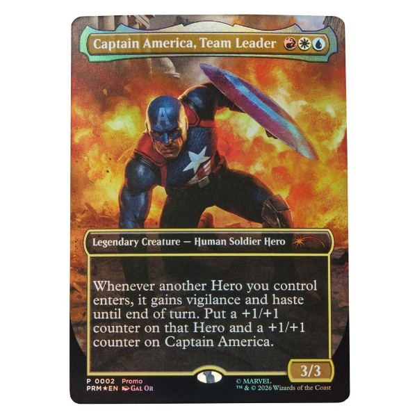 Marvel x Magic: The Gathering - Captain America Marvel Legends Action Figure - Packshot 2
