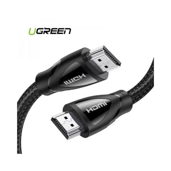 UGreen 3m HDMI 2.1 Male to Male Cable 8K 48Gbps Dynamic HDR eARC Black - Packshot 3