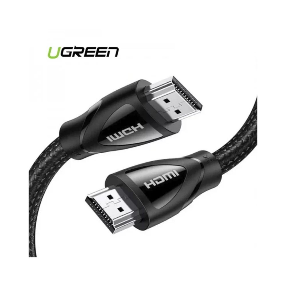 UGreen 3m HDMI 2.1 Male to Male Cable 8K 48Gbps Dynamic HDR eARC Black - Packshot 3