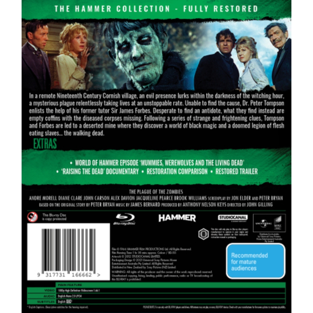 The Plague of the Zombies - Packshot 2