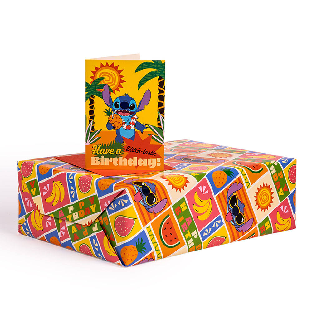 Disney - Lilo & Stitch - Stitch in Paradise Birthday Wrapping Paper - Packshot 3