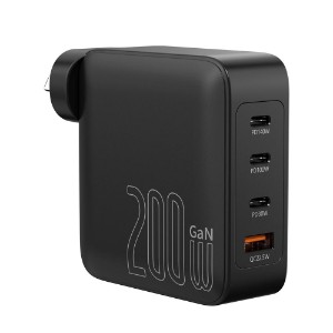 Laser PD3.0 200W GaN Wall Charger - Black