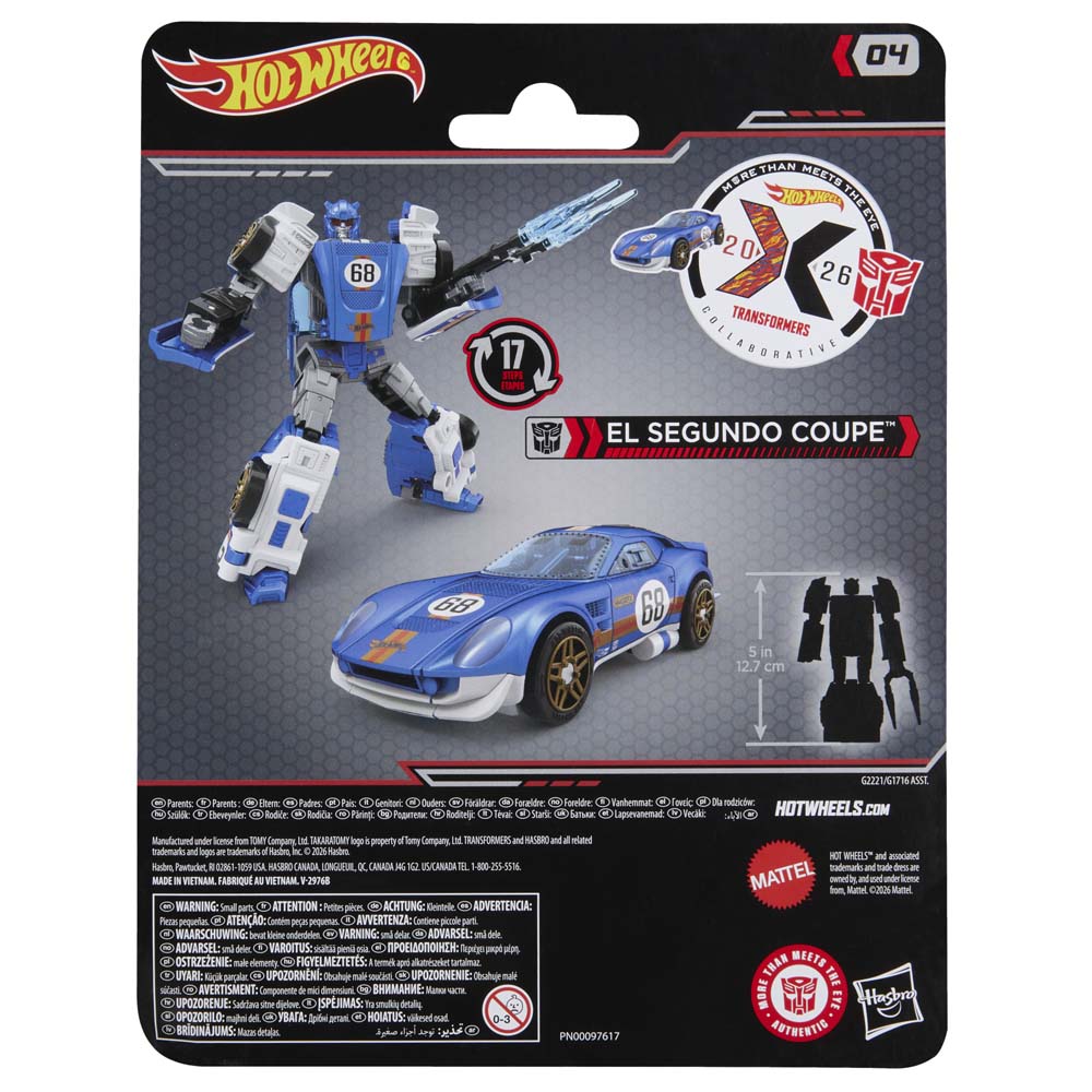 Transformers x Hot Wheels - El Segundo Coupe Action Figure - Packshot 6