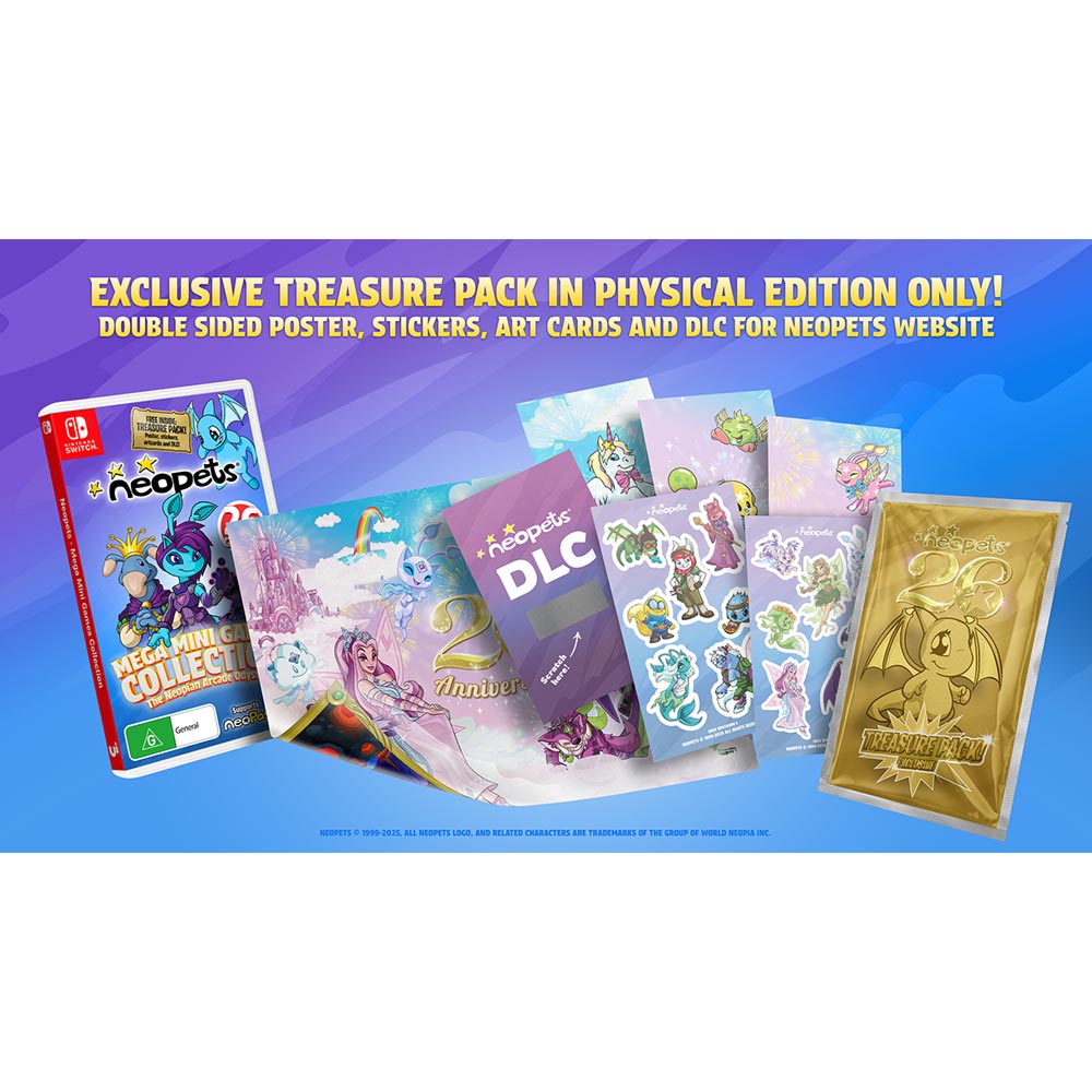 Neopets - Mega Mini Games Collection - The Neopian Arcade Odyssey - Day 1 Edition - Packshot 2