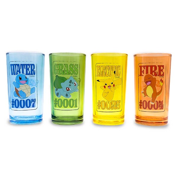 Pokemon - Kanto Starters & Pikachu Glass 4-Pack - Packshot 1
