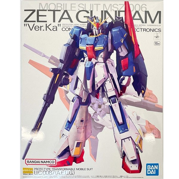 Mobile Suit Gundam - Zeta Gundam Ver.Ka 1/100 MG Model Kit - Packshot 6