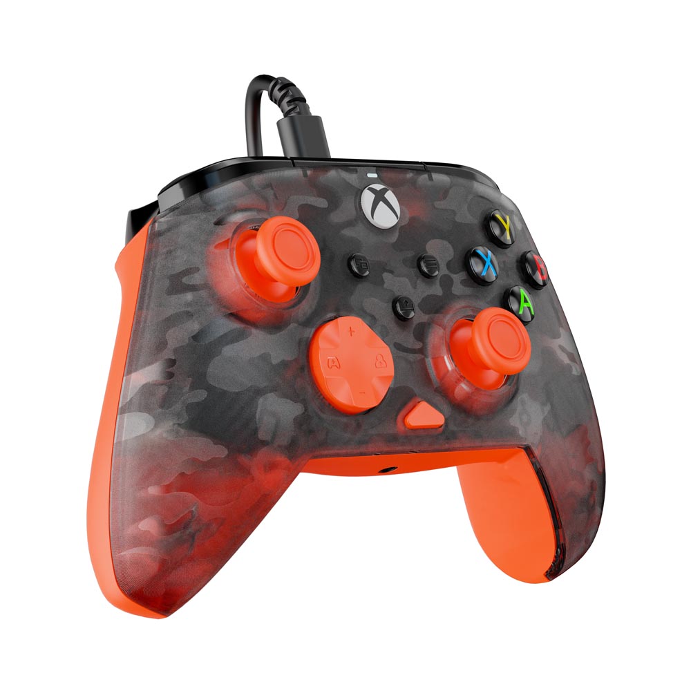 Turtle Beach - Rematch Core Wired Controller for Xbox – Ghost Black Camo/Orange - Packshot 4