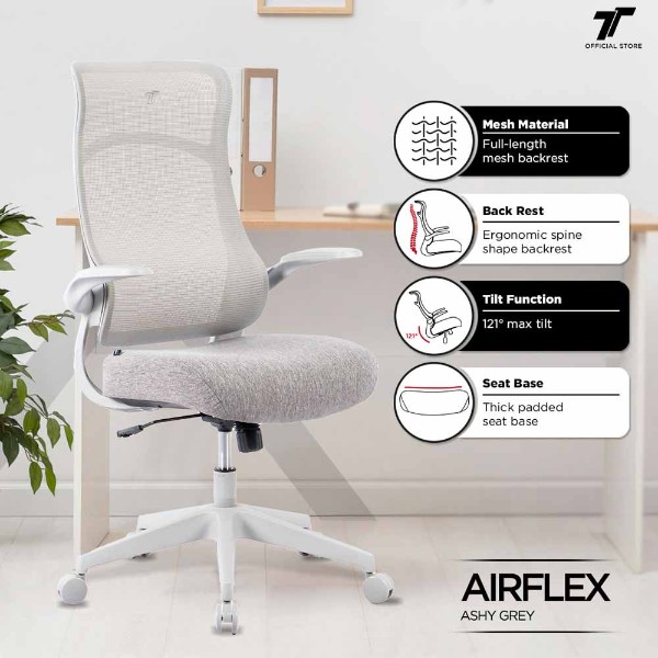 TT AIRFLEX Ergochair - Ashy Grey - Packshot 5