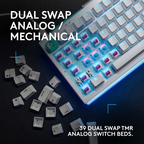 Logitech G G512 X 98 Mechanical Gaming Keyboard - White - Packshot 2