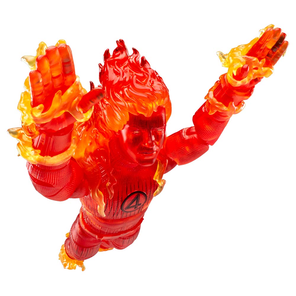 Marvel - The Fantastic Four: First Steps - Legends Series Human Torch Action Figure - Packshot 2