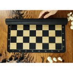 LPG Club Chess Set Board Game - Black Woodgrain - Packshot 4