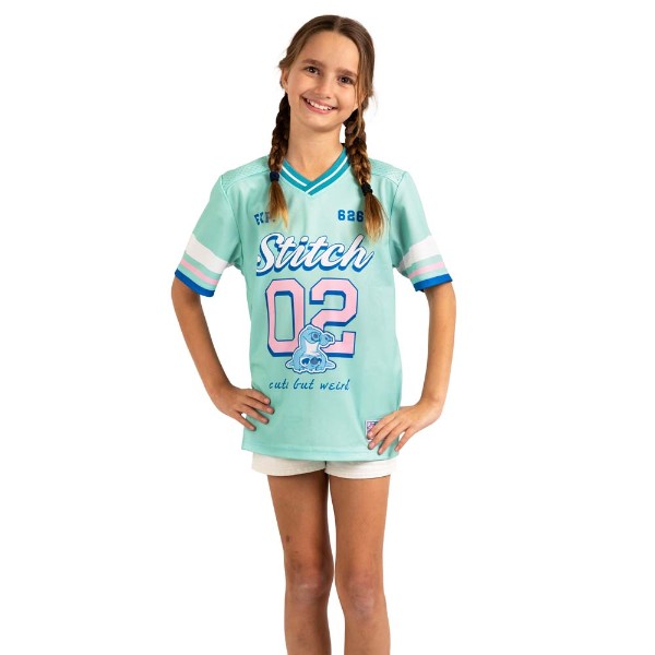 Disney - Lilo & Stitch - Cute But Weird Since '02 Stitch Kids Football Jersey - Packshot 4