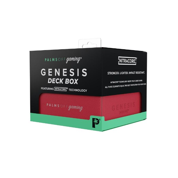 Palms Off Gaming - Genesis Deck Box - Red - Packshot 6