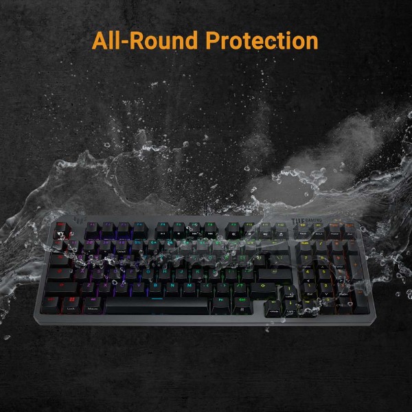 ASUS TUF - K3 II RGB Gaming Keyboard - Black - Packshot 6