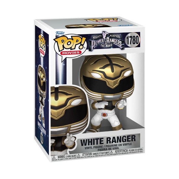 Mighty Morphin Power Rangers: The Movie (1995) - White Ranger Pop! Vinyl Figure - Packshot 2