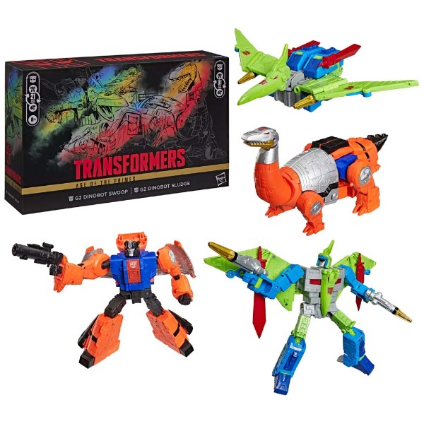 Transformers - Age of the Primes - G2 Dinobot Swoop and G2 Dinobot Sludge Figure 2-Pack - Packshot 3
