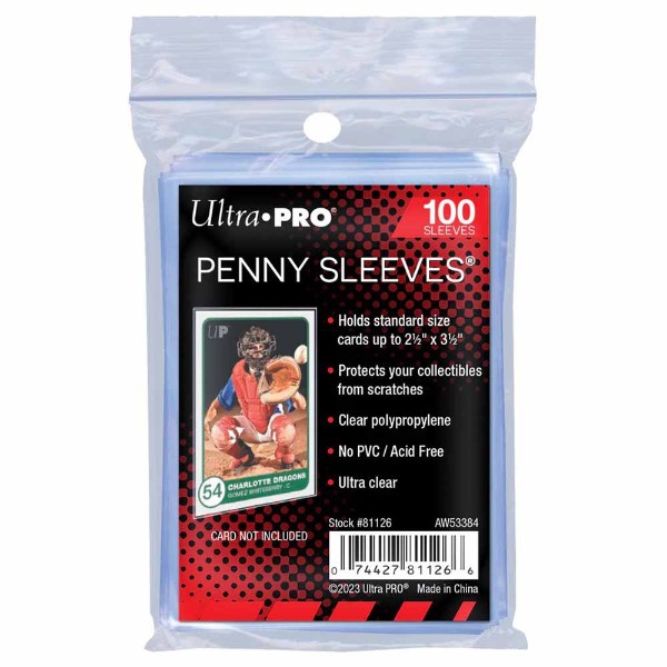 display case for baseball cards PSA Graded Card Sleeves (100ct) main image 1