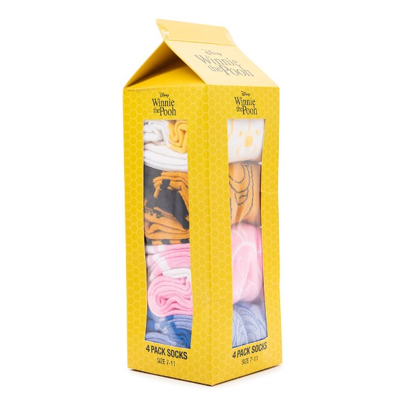 Disney - Winnie the Pooh - Pooh &  Friends Crew Sock 4-Pack - Packshot 1