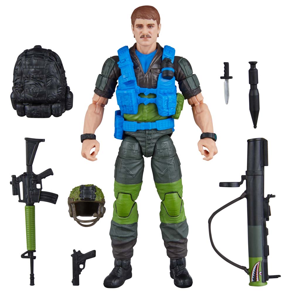 G.I. Joe - Classified Series #220 - Mad Marauders Footloose, Mutt, & Junkyard Action Figures & Dog - Packshot 6