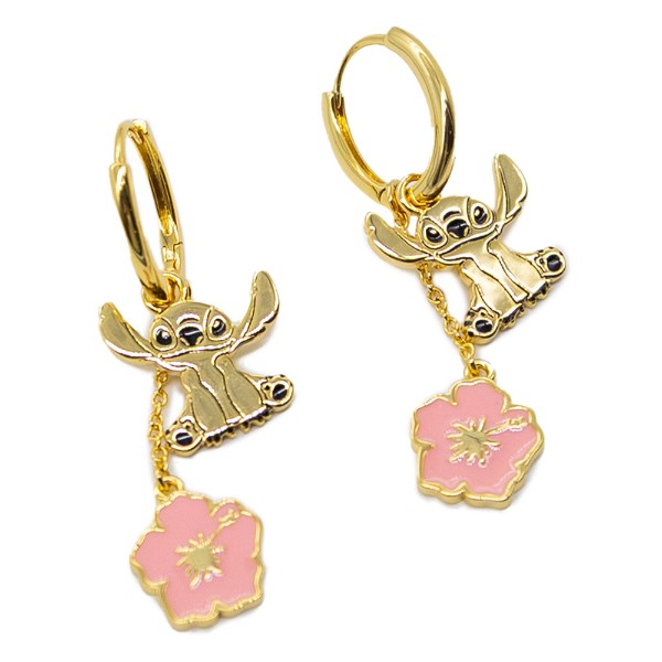 Disney - Lilo & Stitch (2025) - Stitch Flower Hoop Earrings - Packshot 1