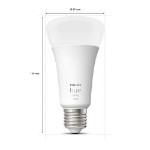 Philips - Hue White A67-E27 / ES 1600Lm Smart Bulb - Packshot 3