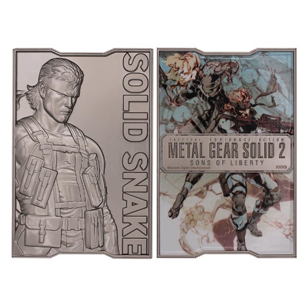 Metal Gear Solid 2 - Solid Snake Ingot Limited Edition Replica - Packshot 3